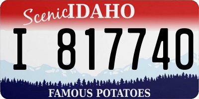 ID license plate I817740