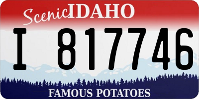 ID license plate I817746