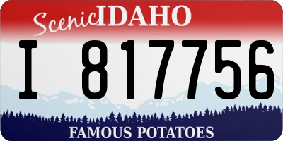 ID license plate I817756