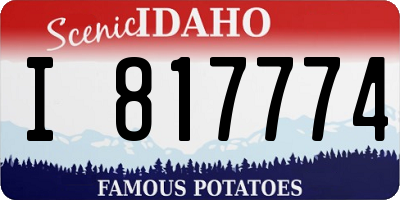 ID license plate I817774