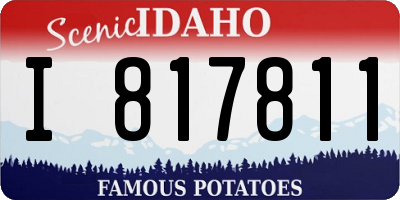 ID license plate I817811