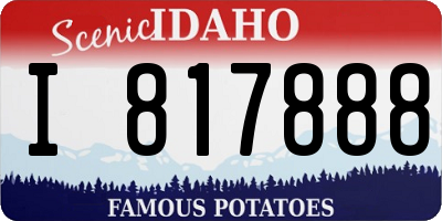 ID license plate I817888