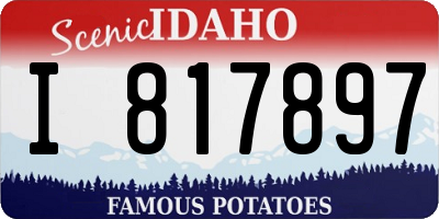 ID license plate I817897