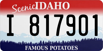 ID license plate I817901