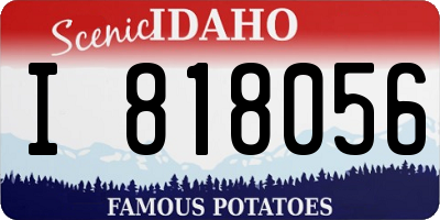 ID license plate I818056