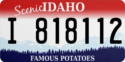 ID license plate I818112