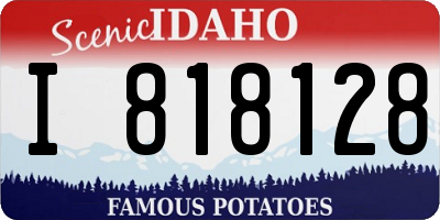 ID license plate I818128