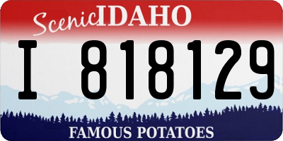 ID license plate I818129
