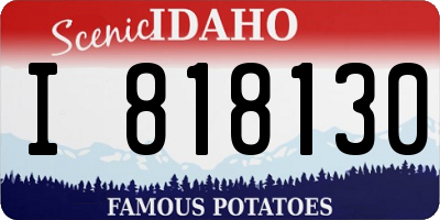 ID license plate I818130