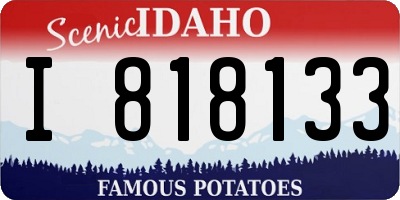 ID license plate I818133