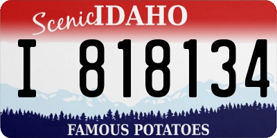 ID license plate I818134