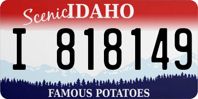 ID license plate I818149
