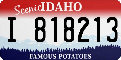 ID license plate I818213