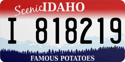 ID license plate I818219