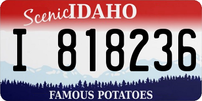 ID license plate I818236