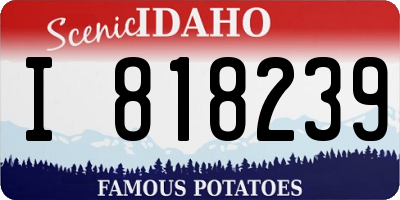 ID license plate I818239