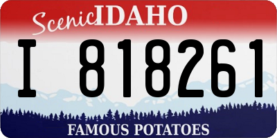 ID license plate I818261