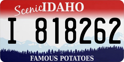 ID license plate I818262