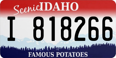 ID license plate I818266