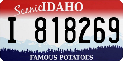 ID license plate I818269