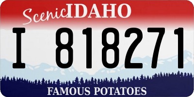 ID license plate I818271