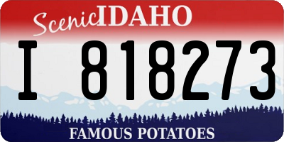 ID license plate I818273