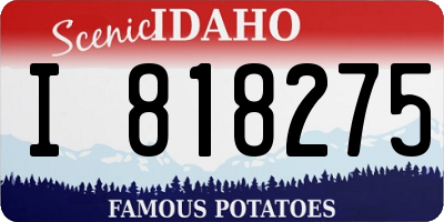 ID license plate I818275