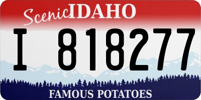 ID license plate I818277