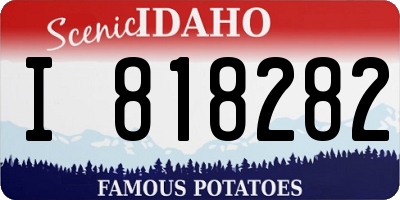 ID license plate I818282