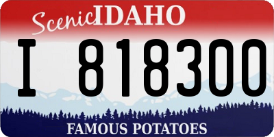 ID license plate I818300