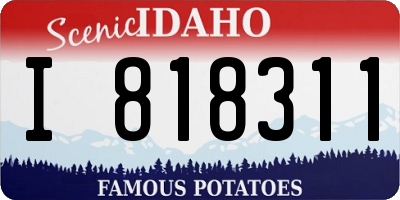 ID license plate I818311