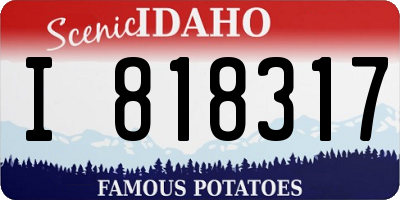 ID license plate I818317