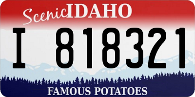 ID license plate I818321