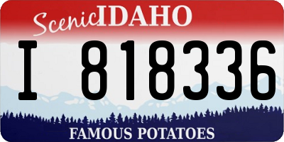 ID license plate I818336