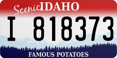 ID license plate I818373