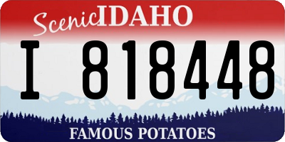 ID license plate I818448