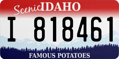 ID license plate I818461