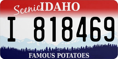 ID license plate I818469