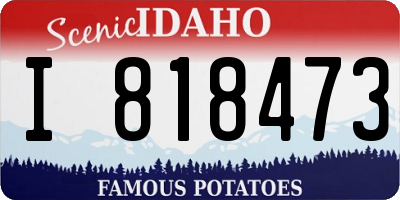 ID license plate I818473