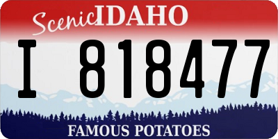 ID license plate I818477