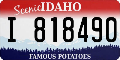 ID license plate I818490