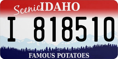 ID license plate I818510