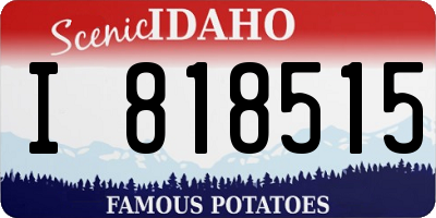 ID license plate I818515