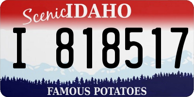 ID license plate I818517