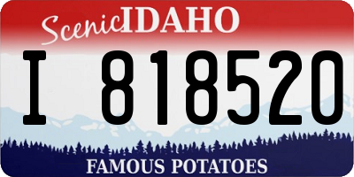 ID license plate I818520