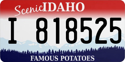 ID license plate I818525