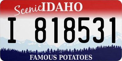 ID license plate I818531