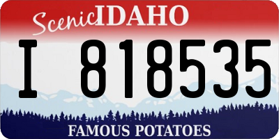 ID license plate I818535