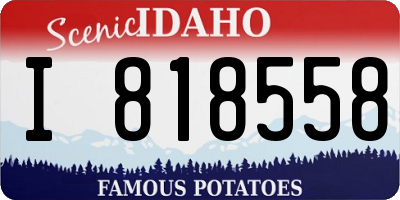 ID license plate I818558