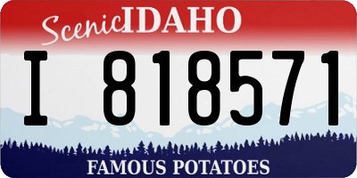 ID license plate I818571